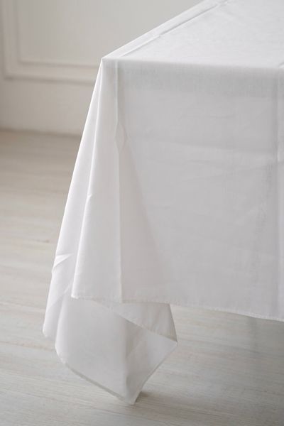 Mine linen tablecloth, ivory