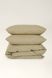 Washed cotton bedding Pistachio & Sand, Double, 2, Flat Sheet