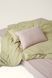 Washed cotton bedding Pistachio & Sand, Double, 2, Flat Sheet