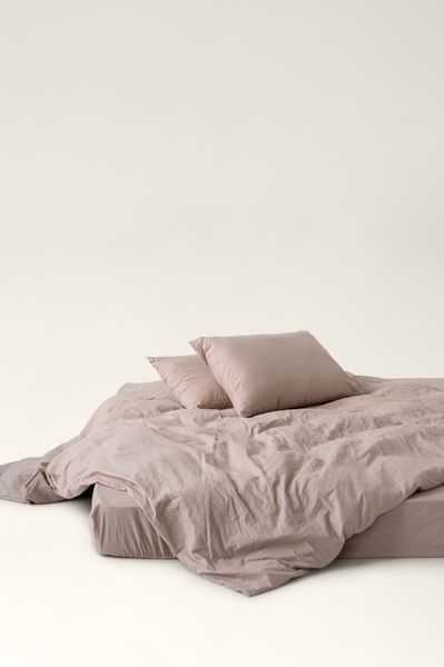 Sand boiled cotton sheet, Double, Flat Sheet