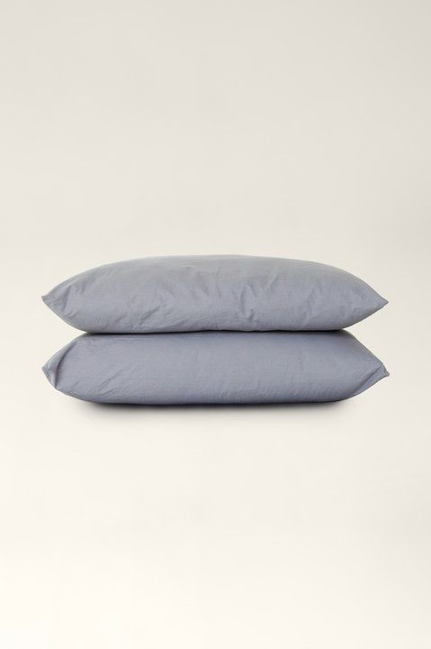 Boiled cotton pillowcases Ash, Standard 50 x 70 cm, 2