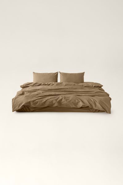 Washed cotton bedding Amber, Double, 2, Flat Sheet
