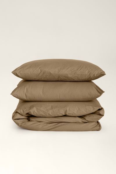 Washed cotton bedding Amber, Double, 2, Flat Sheet