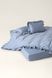 Delphi satin duvet cover with ruffles and white piping, Double