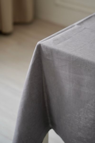 Mine linen tablecloth, gray