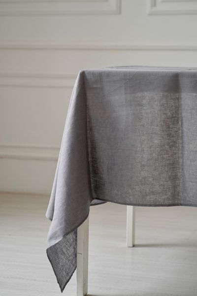 Mine linen tablecloth, gray