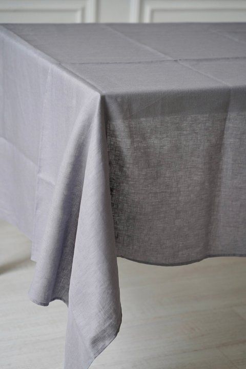 Mine linen tablecloth, gray