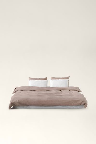 Washed cotton bedding Sand & Cloud, Double, 2, Flat Sheet