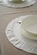 Set of Ruffle flow linen napkins Ivory