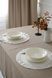 Set of Ruffle flow linen napkins Ivory