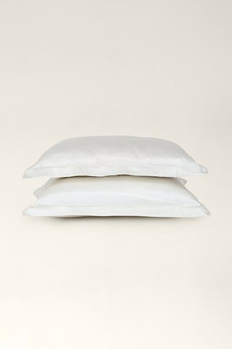 Ivory satin pillowcases, Standard 50 x 70 cm, 2