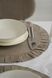Set of Ruffle flow linen napkins Beige