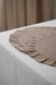 Set of Ruffle flow linen napkins Beige