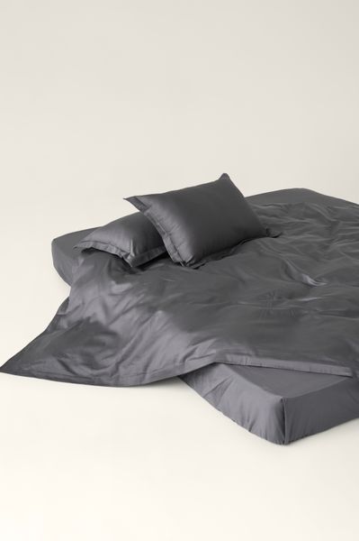 Graphite satin pillowcases, Standard 50 x 70 cm, 2