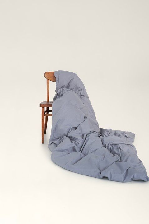 Boiled cotton duvet cover Ash, Double