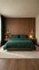 Washed cotton bedding with ruffles Moss, Double, 2, Flat Sheet