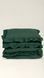 Washed cotton bedding with ruffles Moss, Double, 2, Flat Sheet