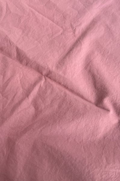 Boiled cotton duvet cover with ruffles Strawberry pink, Double