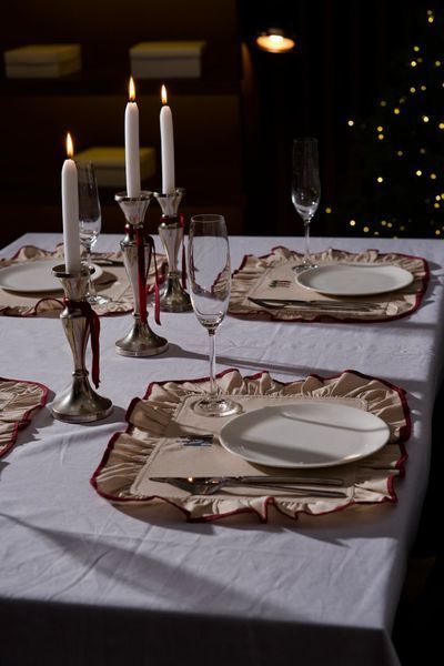 Emmanuel Beige linen napkin set