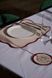 Claret Beige linen napkin + coaster set