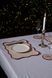 Claret Beige linen napkin + coaster set