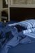 Washed cotton bedding Navy, Double, 2, Flat Sheet