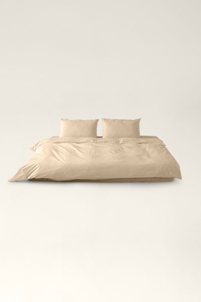 Washed cotton bedding Oat, Double, 2, Flat Sheet